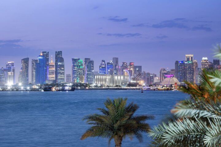 Doha SKyline Ritz Carlton Doha
