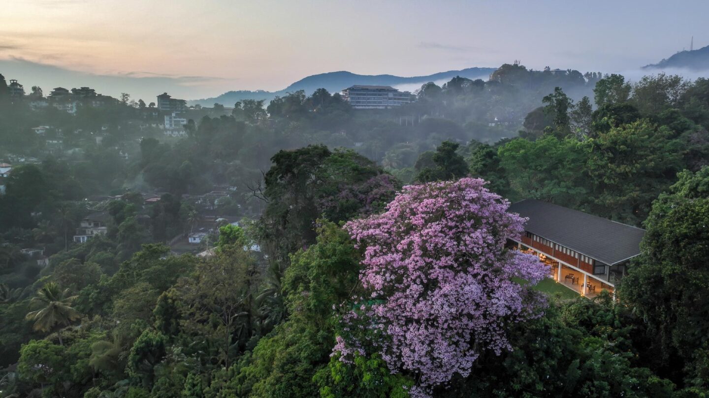 Sri Lanka Kings Pavillion Outside view of Mountains and Mist