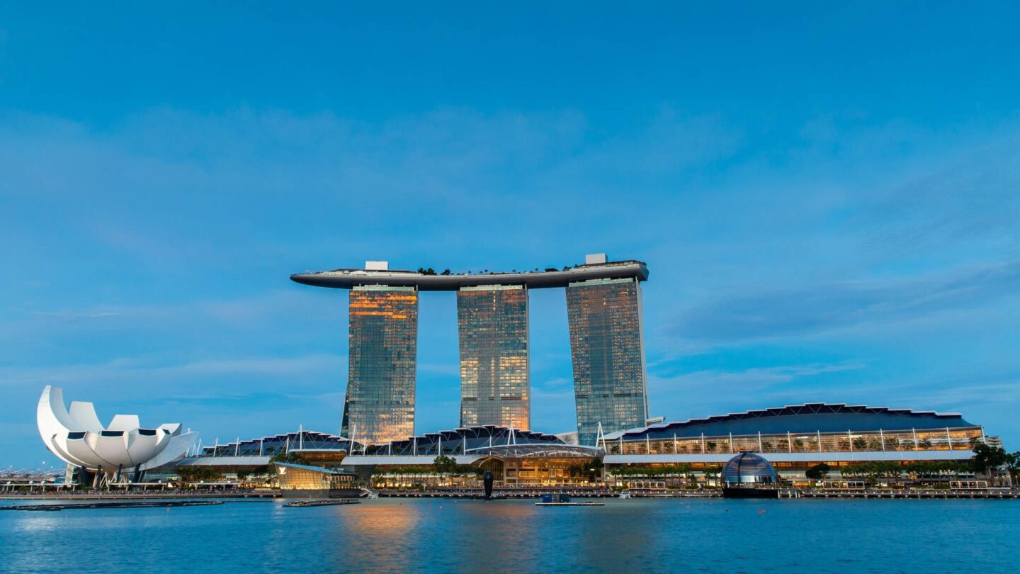 Marina Bay Sands Singapore View over water