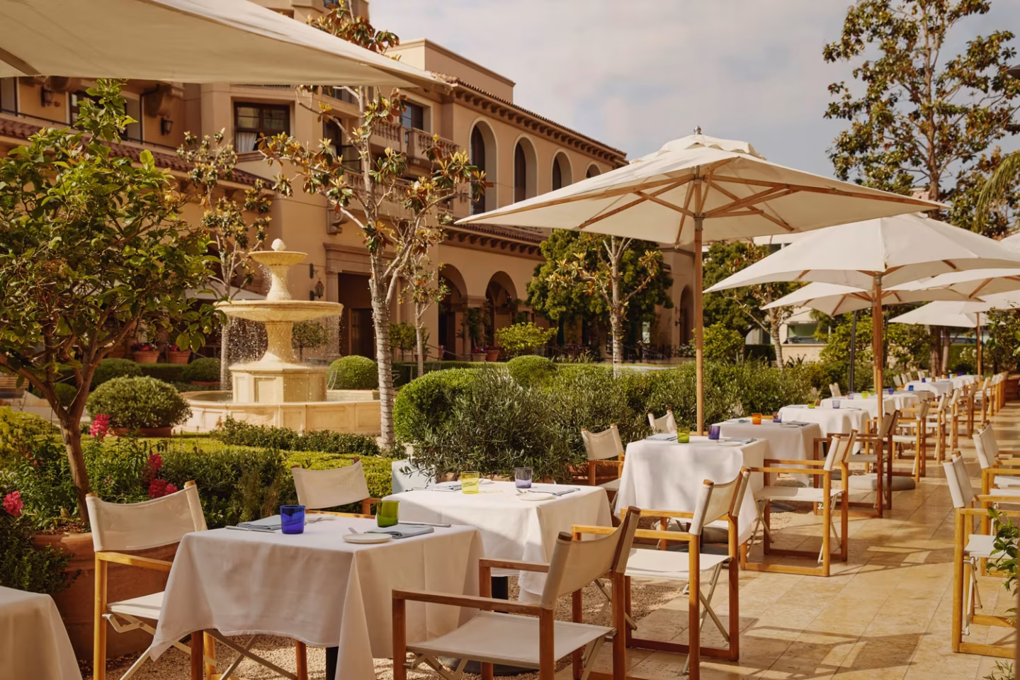 Marriot Hotel Los Angeles Outside Dining