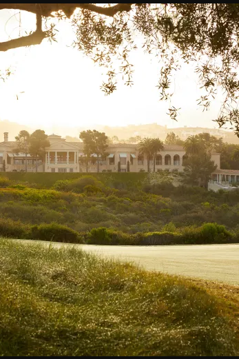 Pelican Hill Hotel look back view