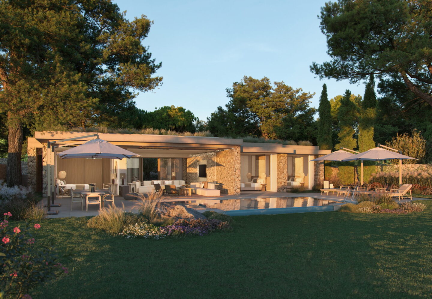Porto Petro’s villas are single storey, with every bedroom en suite.