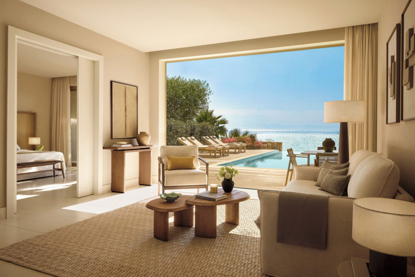 Sani Club, beachfront bungalows in ancient olive groves.