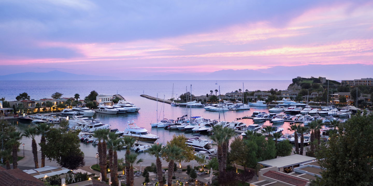 Sani Marina, at the centre of a thousand-acre estate.